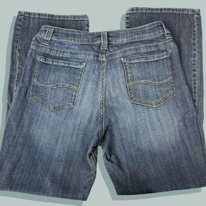 EUC Lee Slender Secret High Waisted Straight Leg Medium Wash Stretch Jeans 14